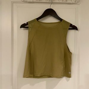 Lululemon - Hazel green - Sculpted Cropped Tank Top